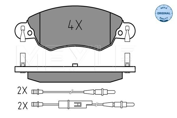 Brake Pad Set, disc brake MEYLE 025 232 7617/W