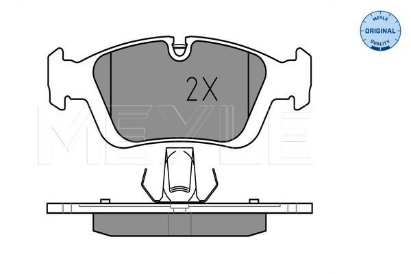 Brake Pad Set, disc brake MEYLE 025 232 8717