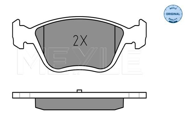 Brake Pad Set, disc brake MEYLE 025 232 8919/W