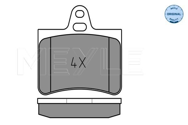 Brake Pad Set, disc brake MEYLE 025 233 0515