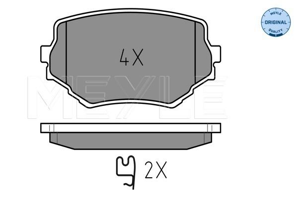 Brake Pad Set, disc brake MEYLE 025 233 1414/W