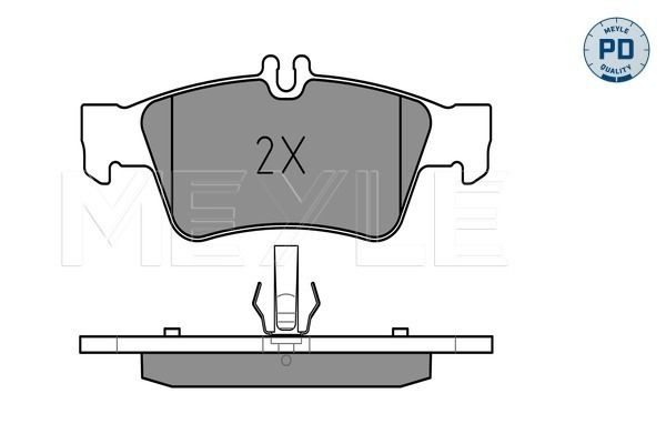 Brake Pad Set, disc brake MEYLE 025 233 3416/PD