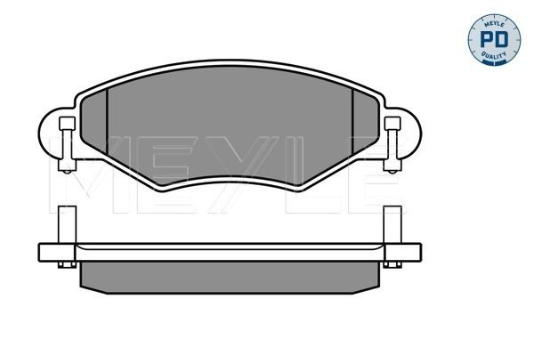 Brake Pad Set, disc brake MEYLE 025 233 4017/PD