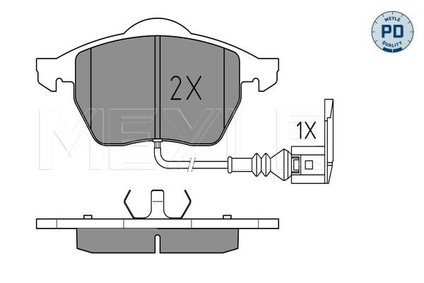 Brake Pad Set, disc brake MEYLE 025 233 9219/PD