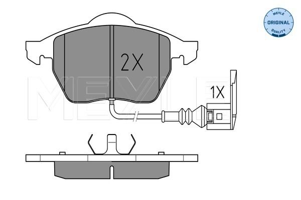 Brake Pad Set, disc brake MEYLE 025 233 9219/W