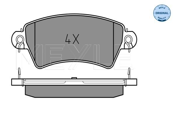 Brake Pad Set, disc brake MEYLE 025 233 9617