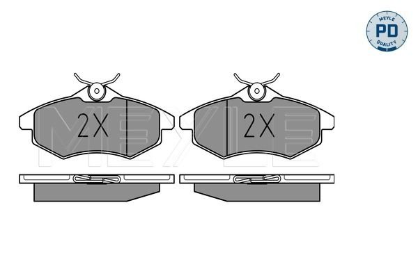 Brake Pad Set, disc brake MEYLE 025 234 0719/PD