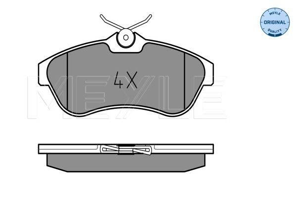 Brake Pad Set, disc brake MEYLE 025 234 0919