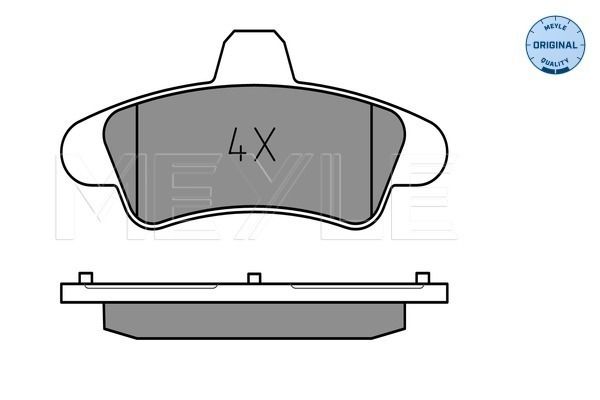 Brake Pad Set, disc brake MEYLE 025 234 1015/A