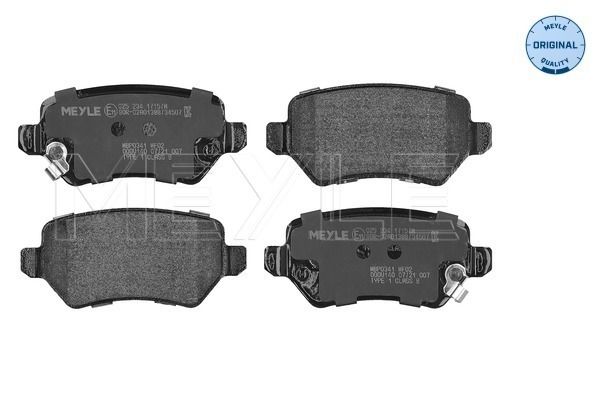 Brake Pad Set, disc brake MEYLE 025 234 1715/W