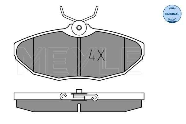 Brake Pad Set, disc brake MEYLE 025 234 2417