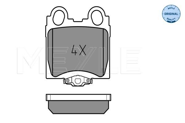 Brake Pad Set, disc brake MEYLE 025 234 2915/W