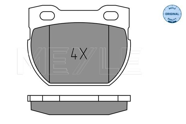 Brake Pad Set, disc brake MEYLE 025 234 7118