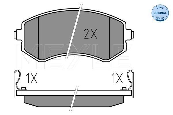 Brake Pad Set, disc brake MEYLE 025 235 0216/W