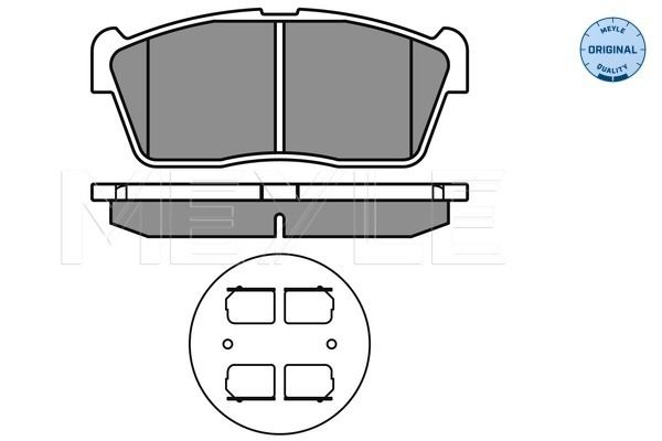 Brake Pad Set, disc brake MEYLE 025 235 0715