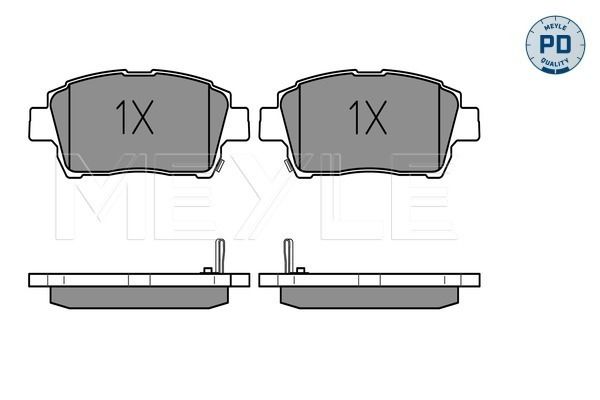 Brake Pad Set, disc brake MEYLE 025 235 1017/PD