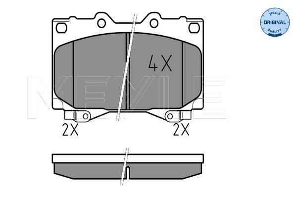 Brake Pad Set, disc brake MEYLE 025 235 2415/W