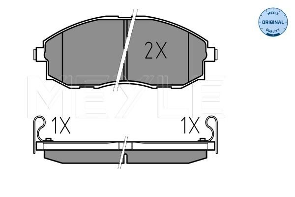 Brake Pad Set, disc brake MEYLE 025 235 3617/W