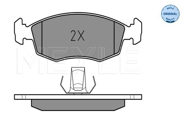 Brake Pad Set, disc brake MEYLE 025 235 5218