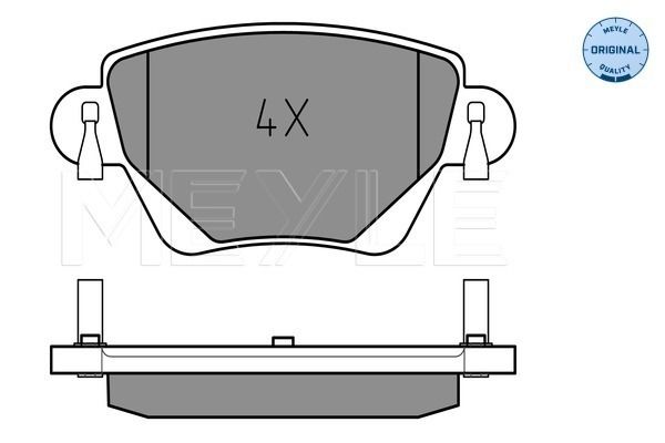 Brake Pad Set, disc brake MEYLE 025 235 5717