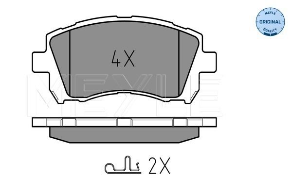 Brake Pad Set, disc brake MEYLE 025 235 5817/W