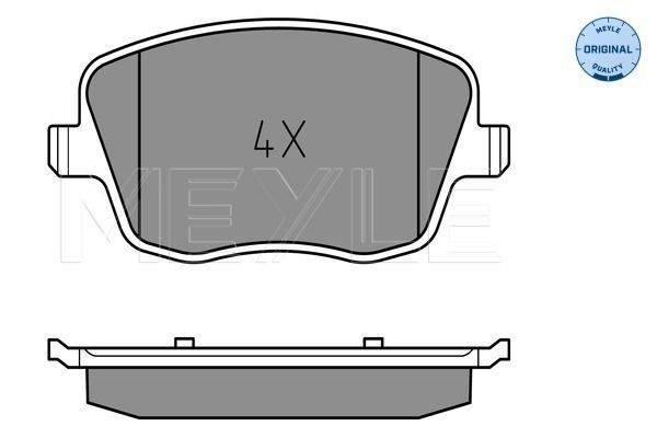 Brake Pad Set, disc brake MEYLE 025 235 8118