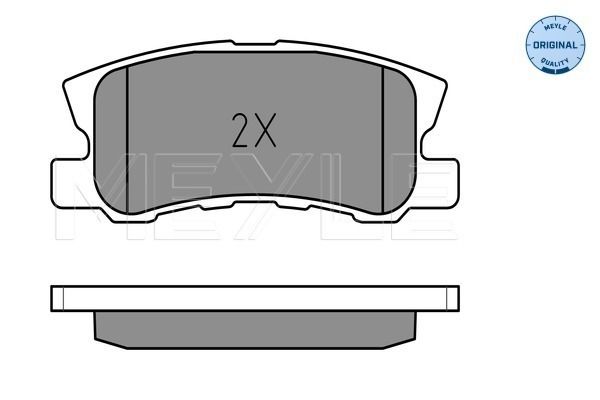 Brake Pad Set, disc brake MEYLE 025 235 8216