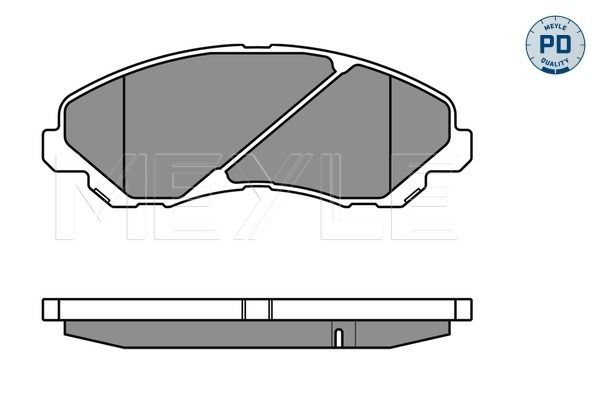 Brake Pad Set, disc brake MEYLE 025 235 8416/PD