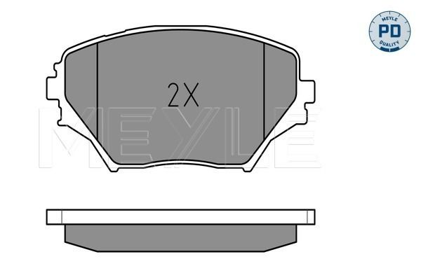 Brake Pad Set, disc brake MEYLE 025 235 8517/PD