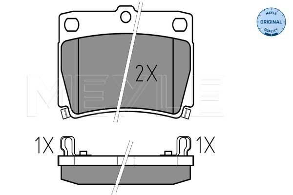 Brake Pad Set, disc brake MEYLE 025 235 9315/W