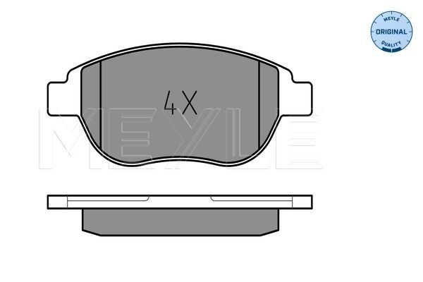 Brake Pad Set, disc brake MEYLE 025 236 0019