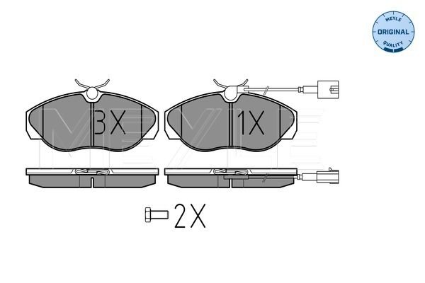 Brake Pad Set, disc brake MEYLE 025 236 0219/W