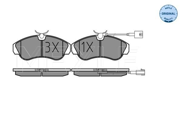 Brake Pad Set, disc brake MEYLE 025 236 0319/W