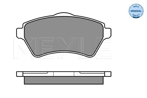 Brake Pad Set, disc brake MEYLE 025 236 1517