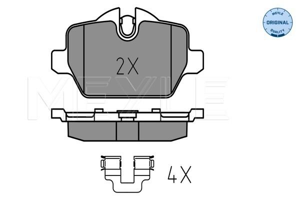 Brake Pad Set, disc brake MEYLE 025 236 2316