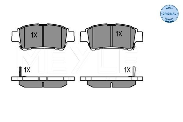 Brake Pad Set, disc brake MEYLE 025 236 4616/W