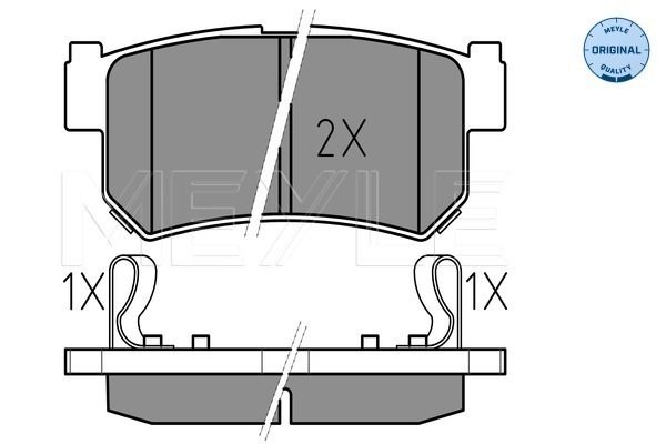 Brake Pad Set, disc brake MEYLE 025 236 7315/W