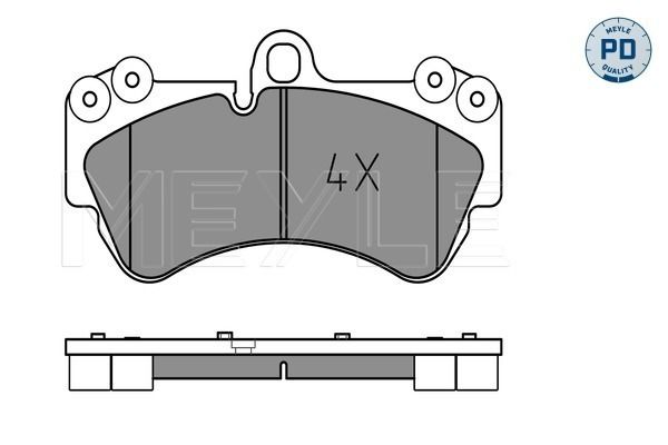 Brake Pad Set, disc brake MEYLE 025 236 9217/PD