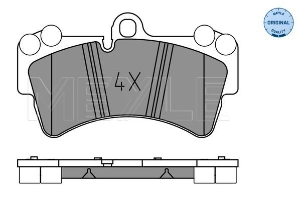 Brake Pad Set, disc brake MEYLE 025 236 9317