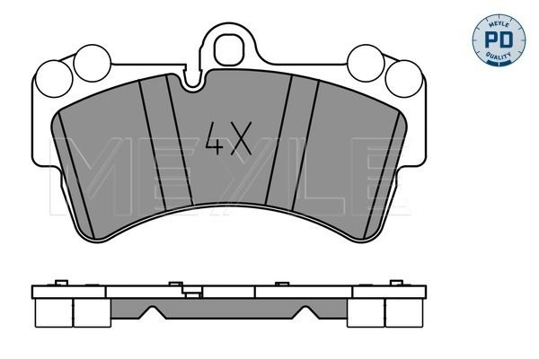 Brake Pad Set, disc brake MEYLE 025 236 9317/PD