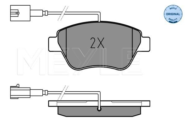 Brake Pad Set, disc brake MEYLE 025 237 0617/W