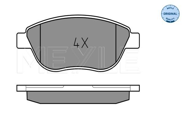 Brake Pad Set, disc brake MEYLE 025 237 0819