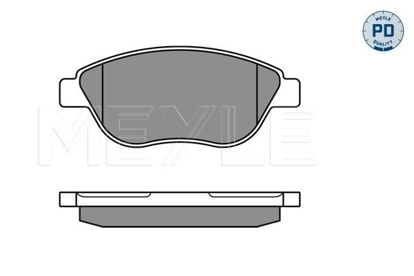 Brake Pad Set, disc brake MEYLE 025 237 0919/PD