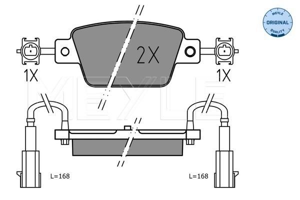 Brake Pad Set, disc brake MEYLE 025 237 1418