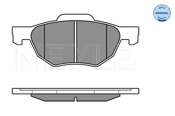 Brake Pad Set, disc brake MEYLE 025 237 2017/W