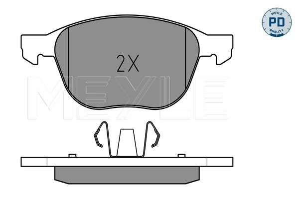 Brake Pad Set, disc brake MEYLE 025 237 2318/PD