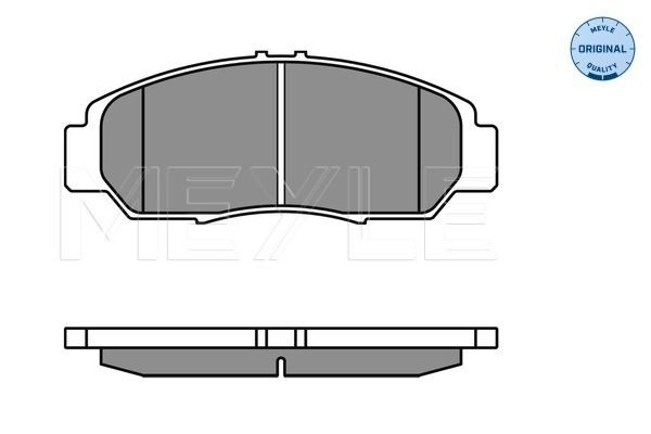 Brake Pad Set, disc brake MEYLE 025 237 2916/W