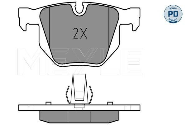 Brake Pad Set, disc brake MEYLE 025 237 3217/PD