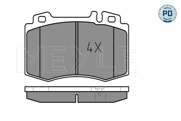 Brake Pad Set, disc brake MEYLE 025 237 4517/PD