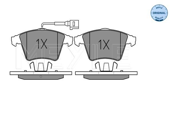 Brake Pad Set, disc brake MEYLE 025 237 4619/W